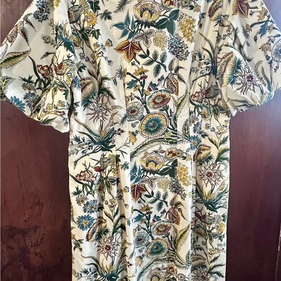 Tuckernuck Cream Floral Midi Dress - Picture 3 of 14